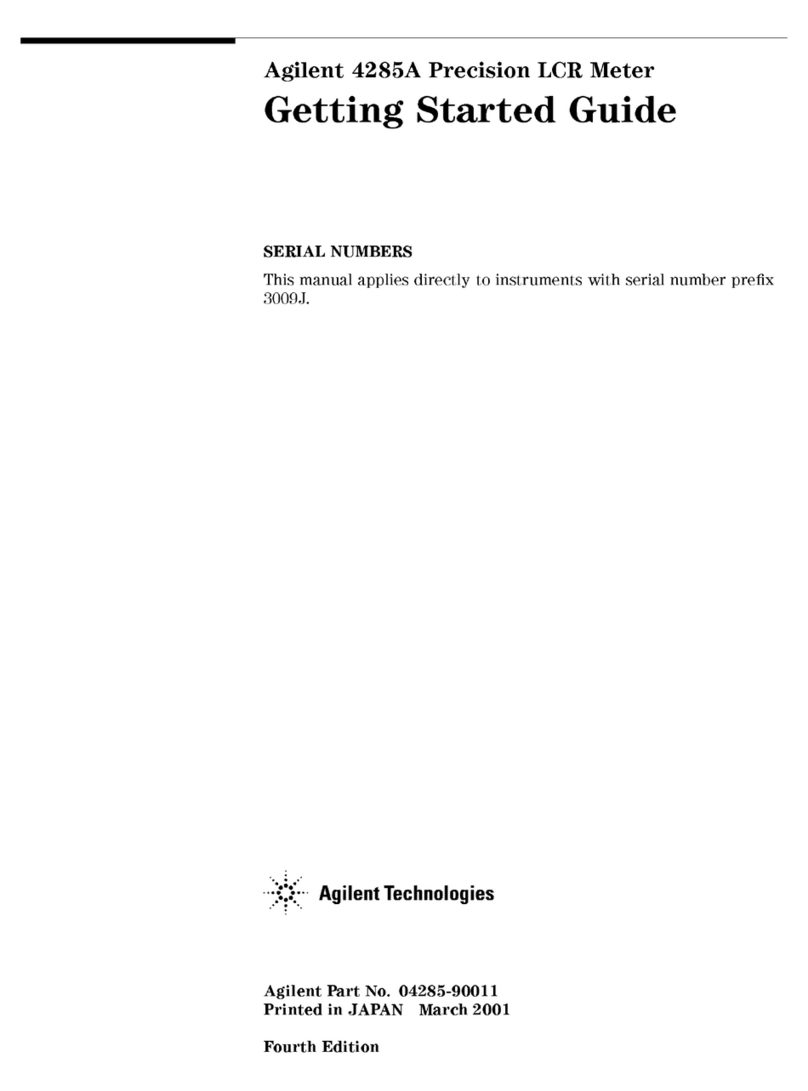 Agilent Technologies 4285A User manual