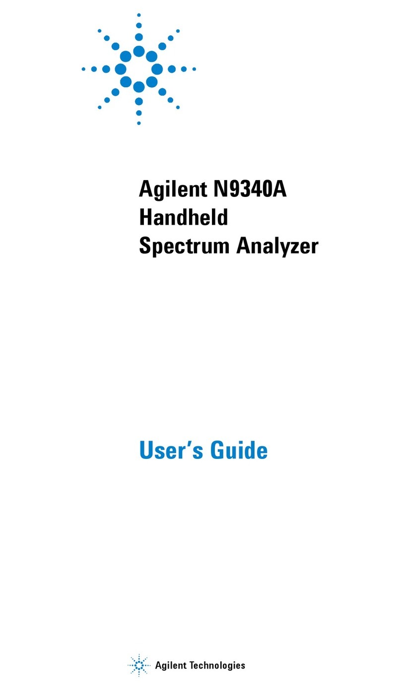 Agilent Technologies N9340A User manual Agilent Technologies N9340A User manual