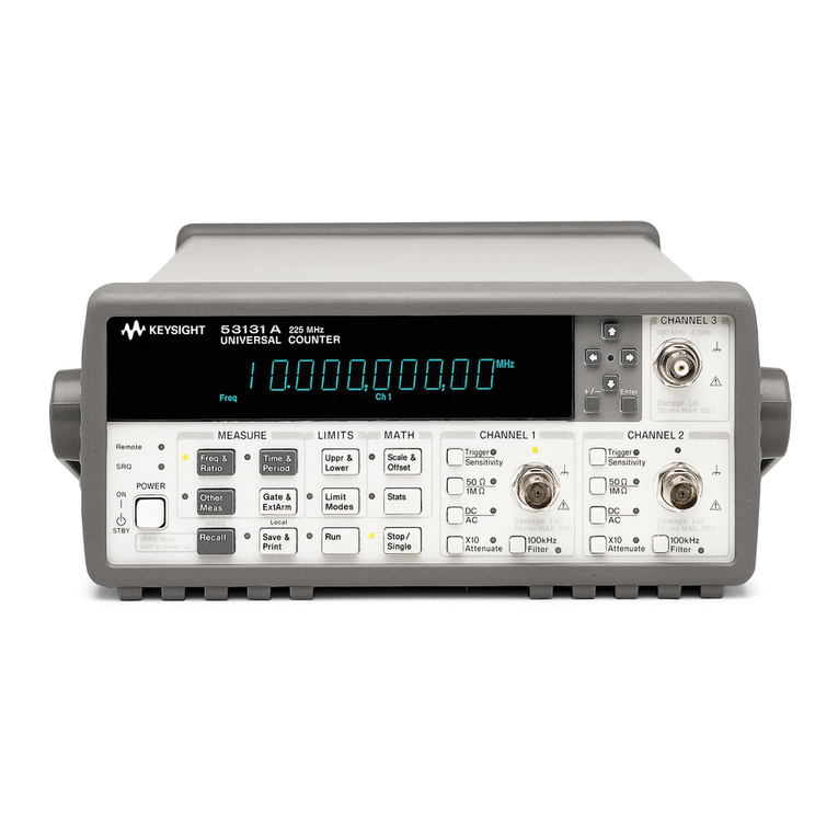 HP 53131A/132A 225 MHz Operating instructions