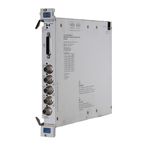 Agilent Technologies E1445A Owner's manual