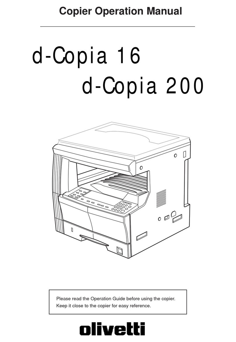 Olivetti d-Copia 16 Operation manual