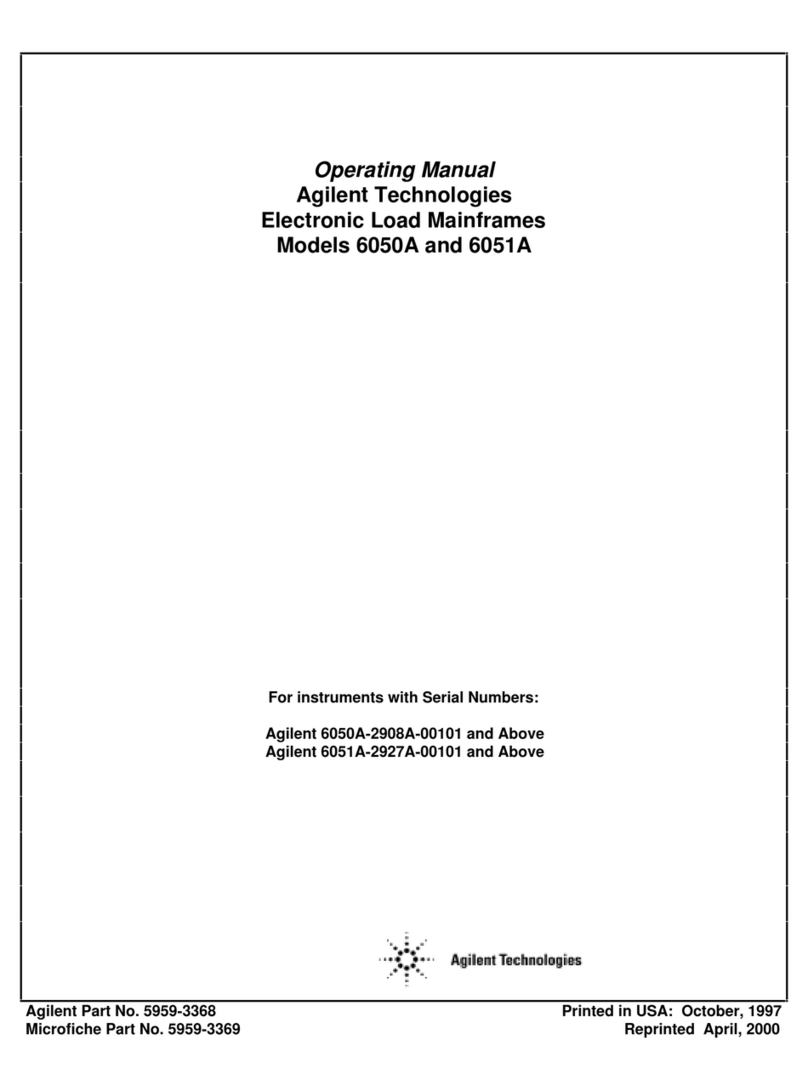 Agilent Technologies 6050A User manual