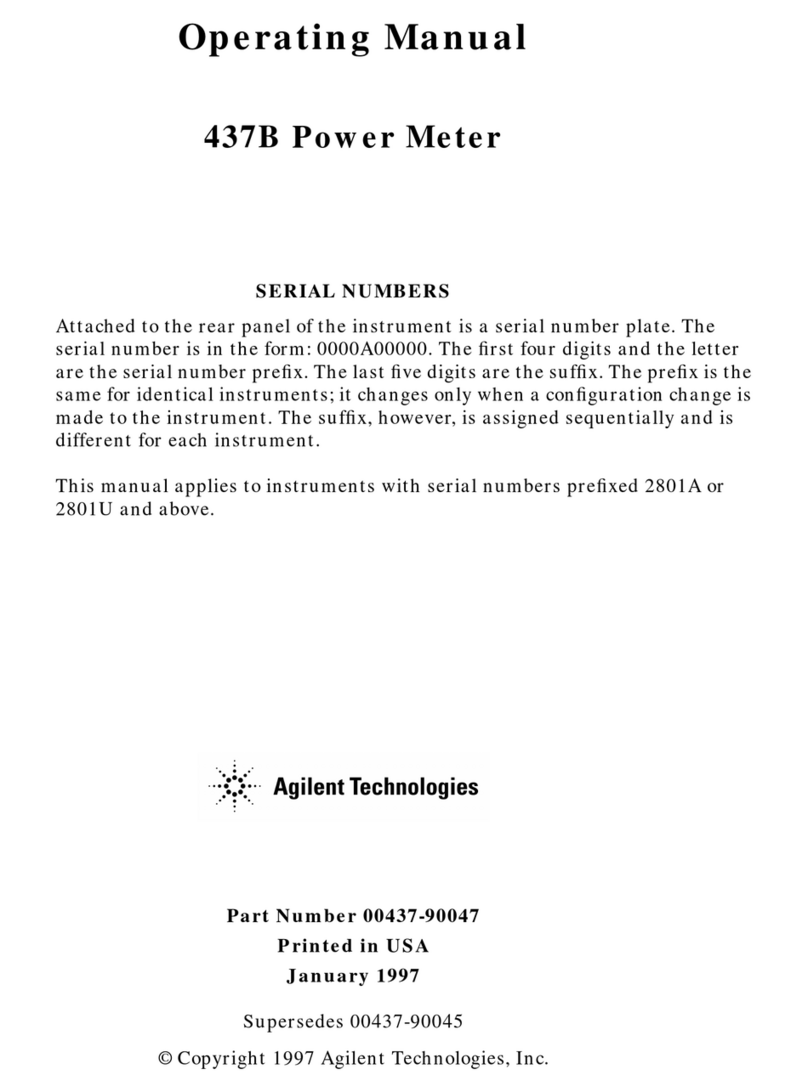 Agilent Technologies 437B User manual