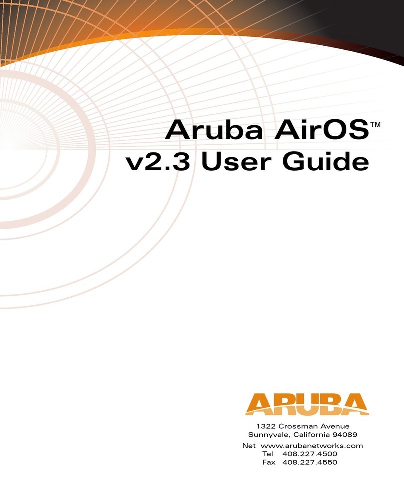 Aruba Networks AirOS v2.3 User manual Aruba Networks AirOS v2.3 User manual