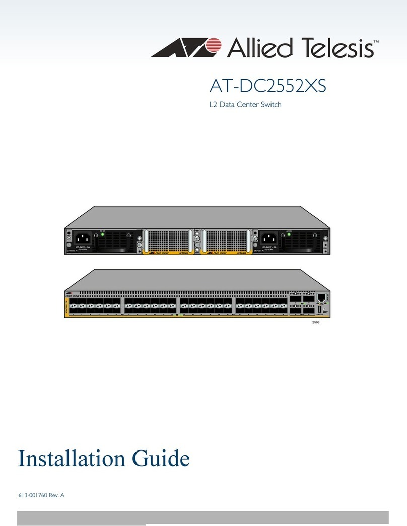 Allied Telesis AT-DC2552XS User manual