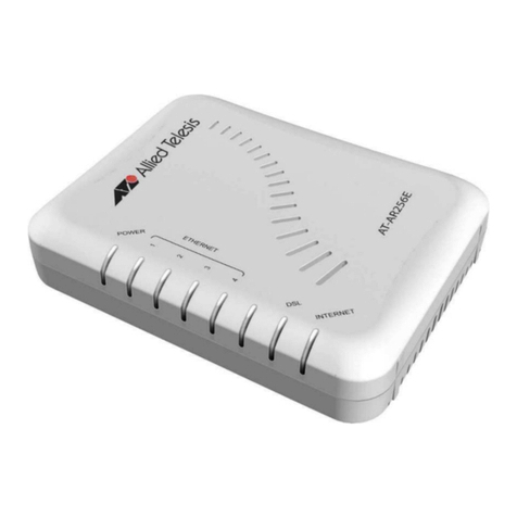 Allied Telesis AT-AR256E v3 User manual