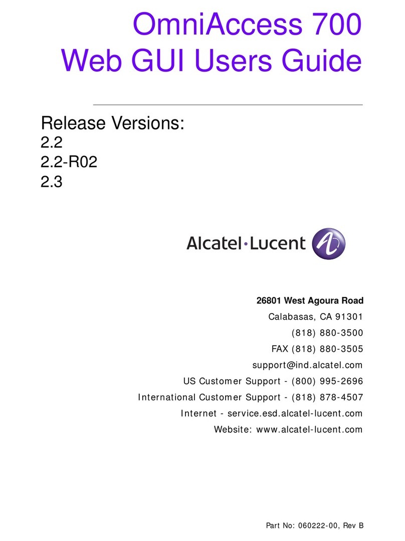 Alcatel-Lucent OmniAccess 700 user guide