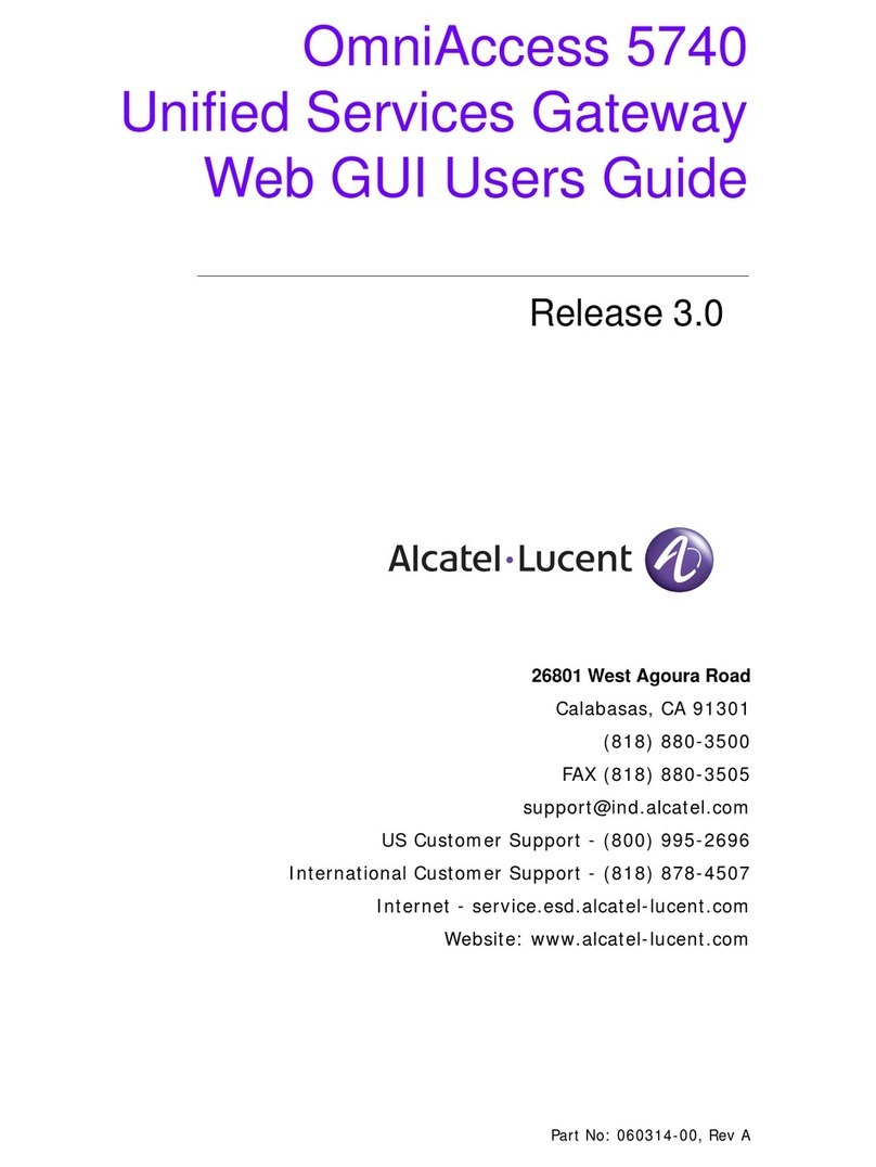 Alcatel-Lucent OmniAccess 5740 User manual Alcatel-Lucent OmniAccess 5740 User manual