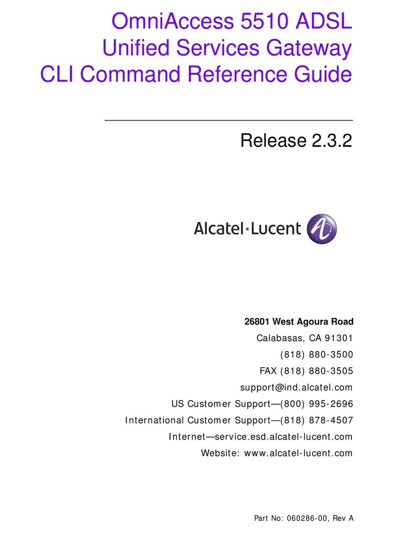 Alcatel-Lucent OmniAccess 5510 ADSL reference guide