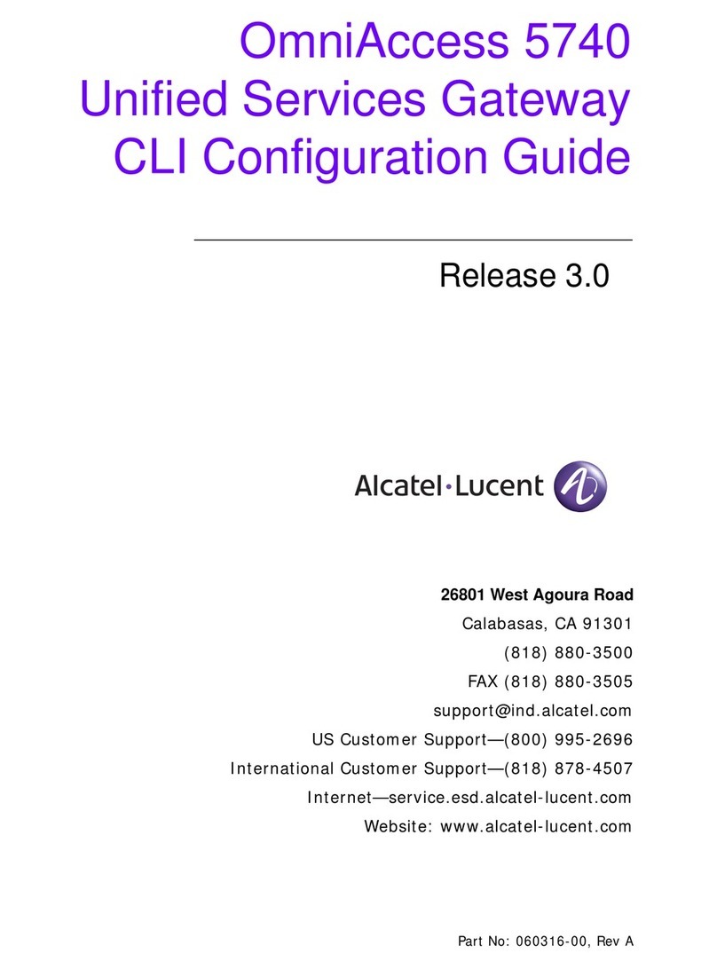 Alcatel-Lucent OmniAccess 5740 Cli configuration guide
