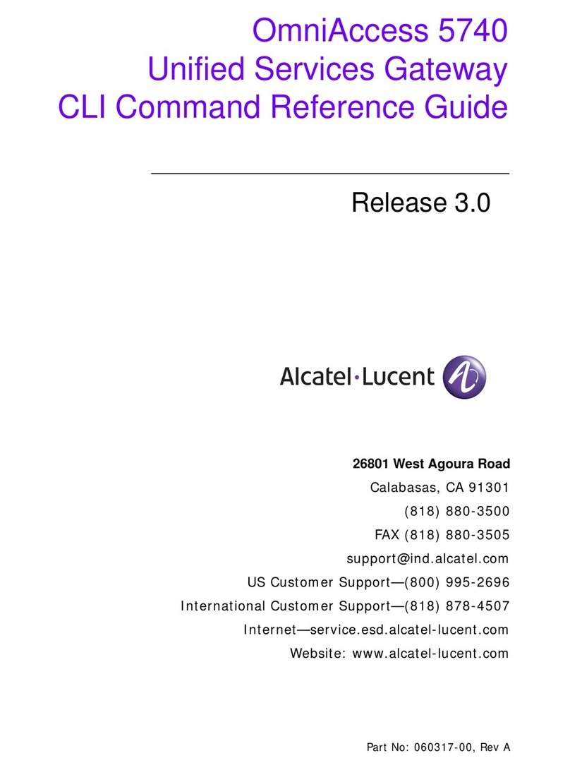 Alcatel-Lucent OmniAccess 5740 Installation manual