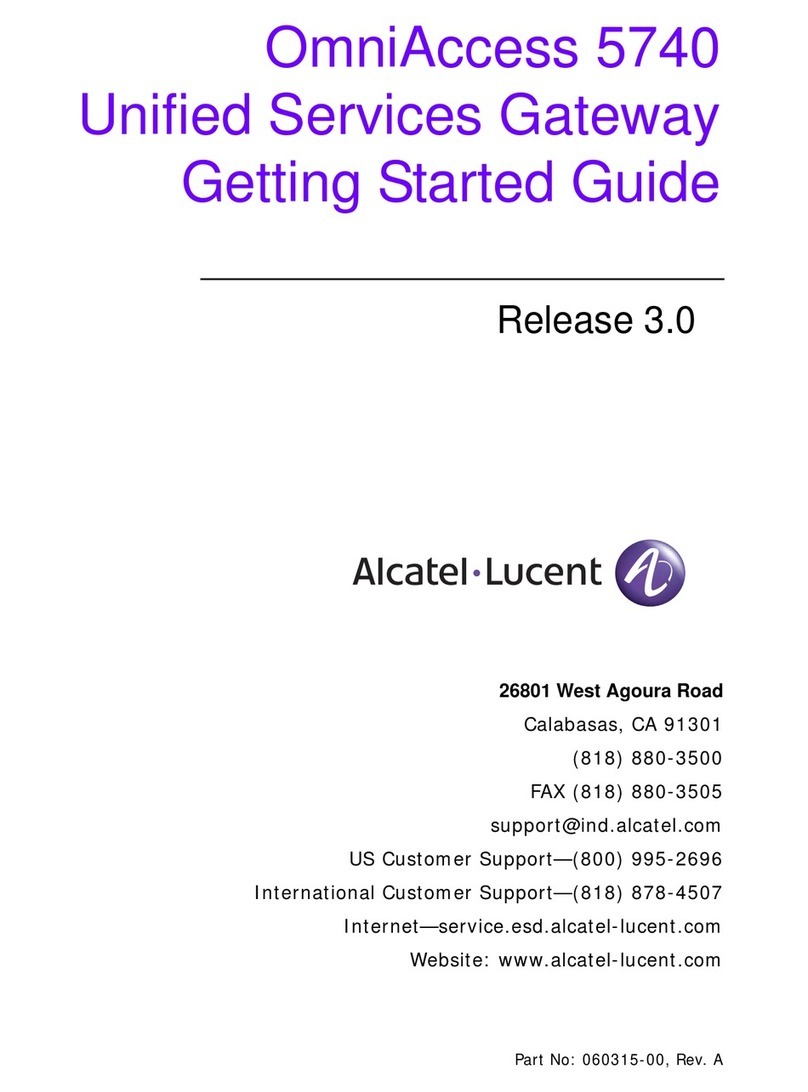 Alcatel-Lucent OmniAccess 5740 User manual