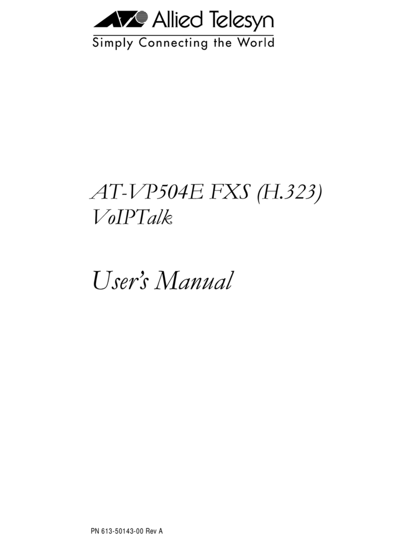 Allied Telesis AT-VP504E FXS user manual