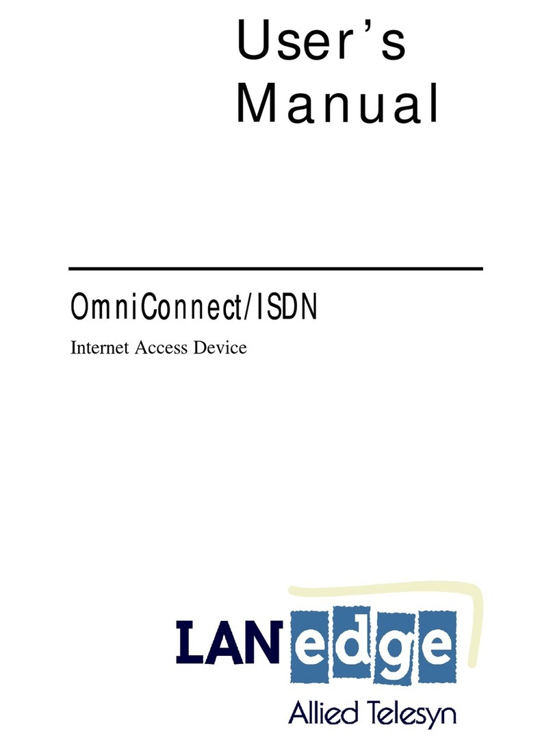 Allied Telesis OmniConnect/ISDN User manual
