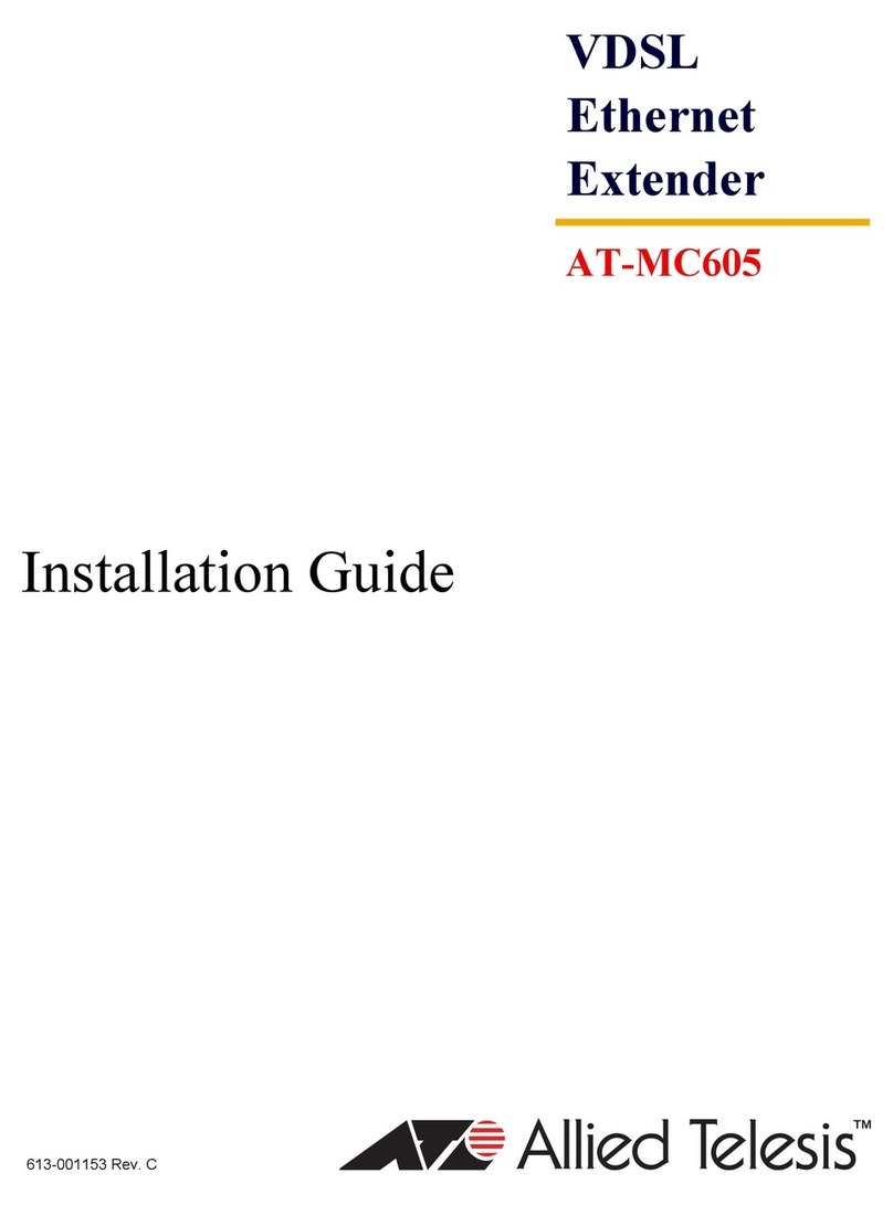 Allied Telesis AT-MC605 User manual Allied Telesis AT-MC605 User manual