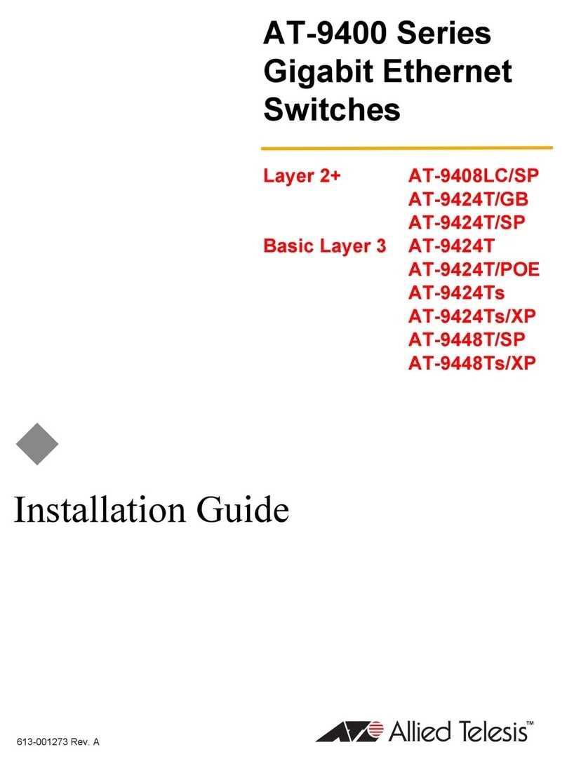 Allied Telesis AT-9408LC/SP Series User manual