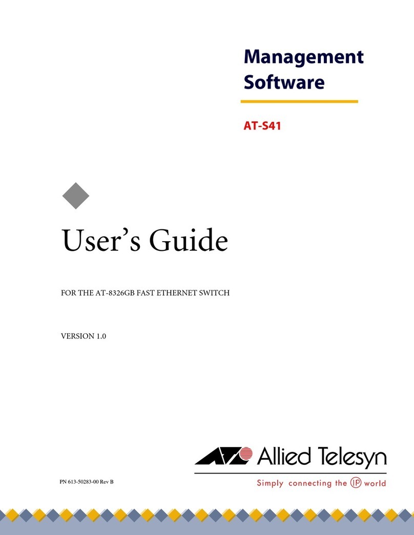 Allied Telesis AT-S41 User manual