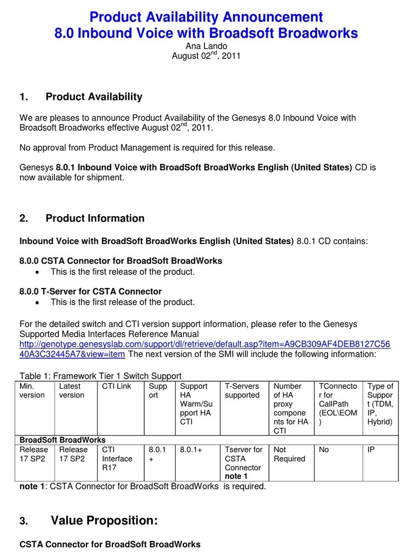 Alcatel 8.0 Inbound Voice user manual