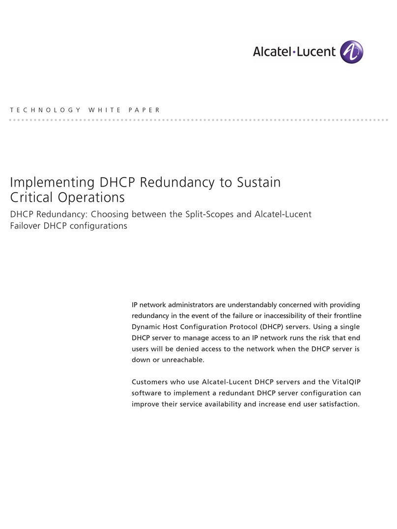 Alcatel DHCP server Technology white paper