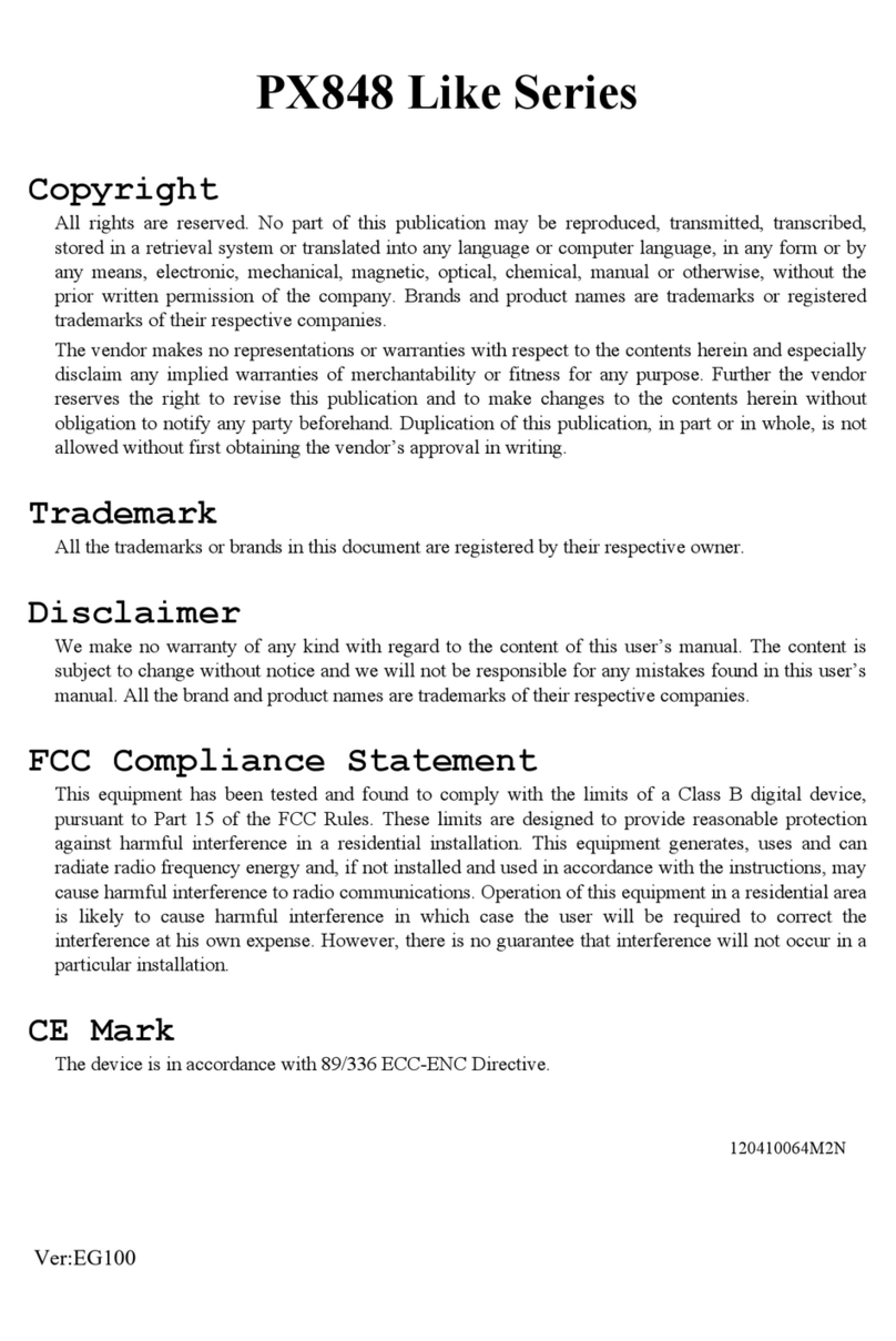 Albatron PX848 Like Series User manual