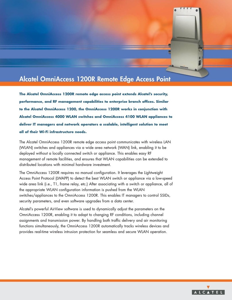 Alcatel OmniAccess 1200R User manual Alcatel OmniAccess 1200R User manual