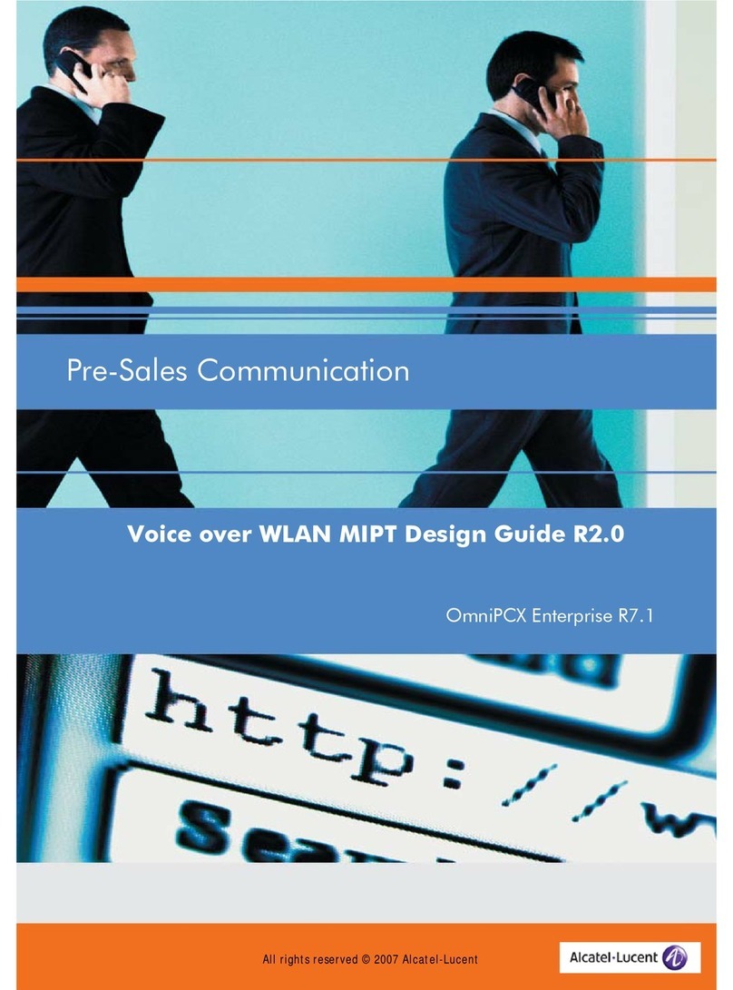 Alcatel-Lucent OmniPCX Enterprise R7.1 User manual