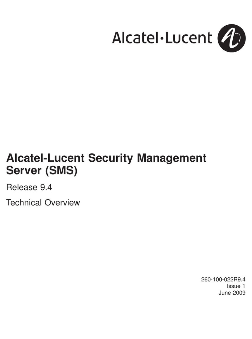 Alcatel-Lucent Security Management Server (SMS) Release 9.4 Technical overview Alcatel-Lucent Security Management Server (SMS) Release 9.4 Technical overview