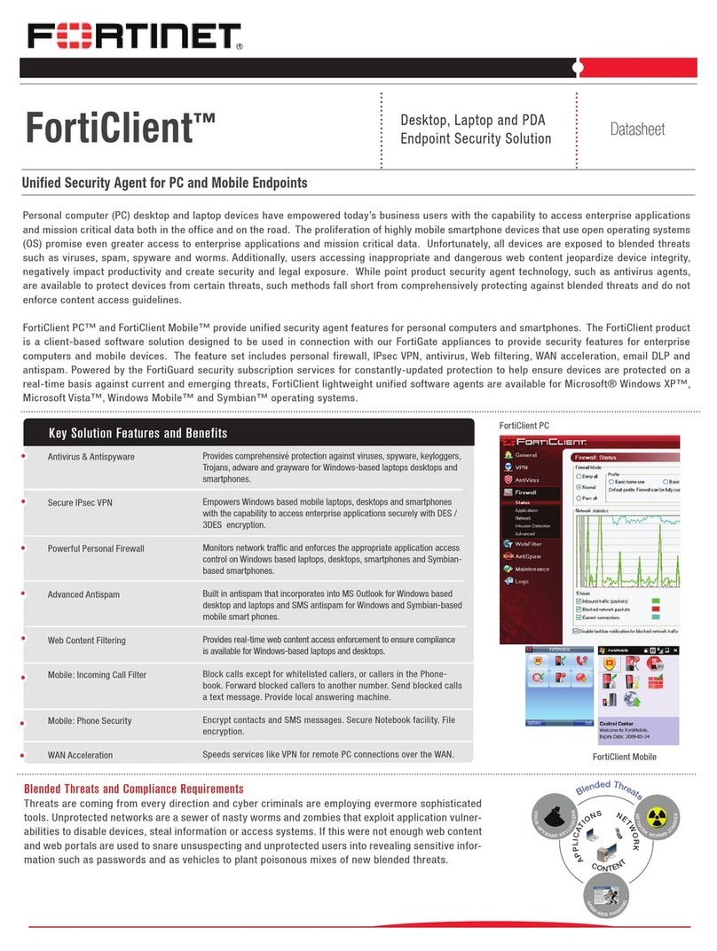 Fortinet FortiClient User manual