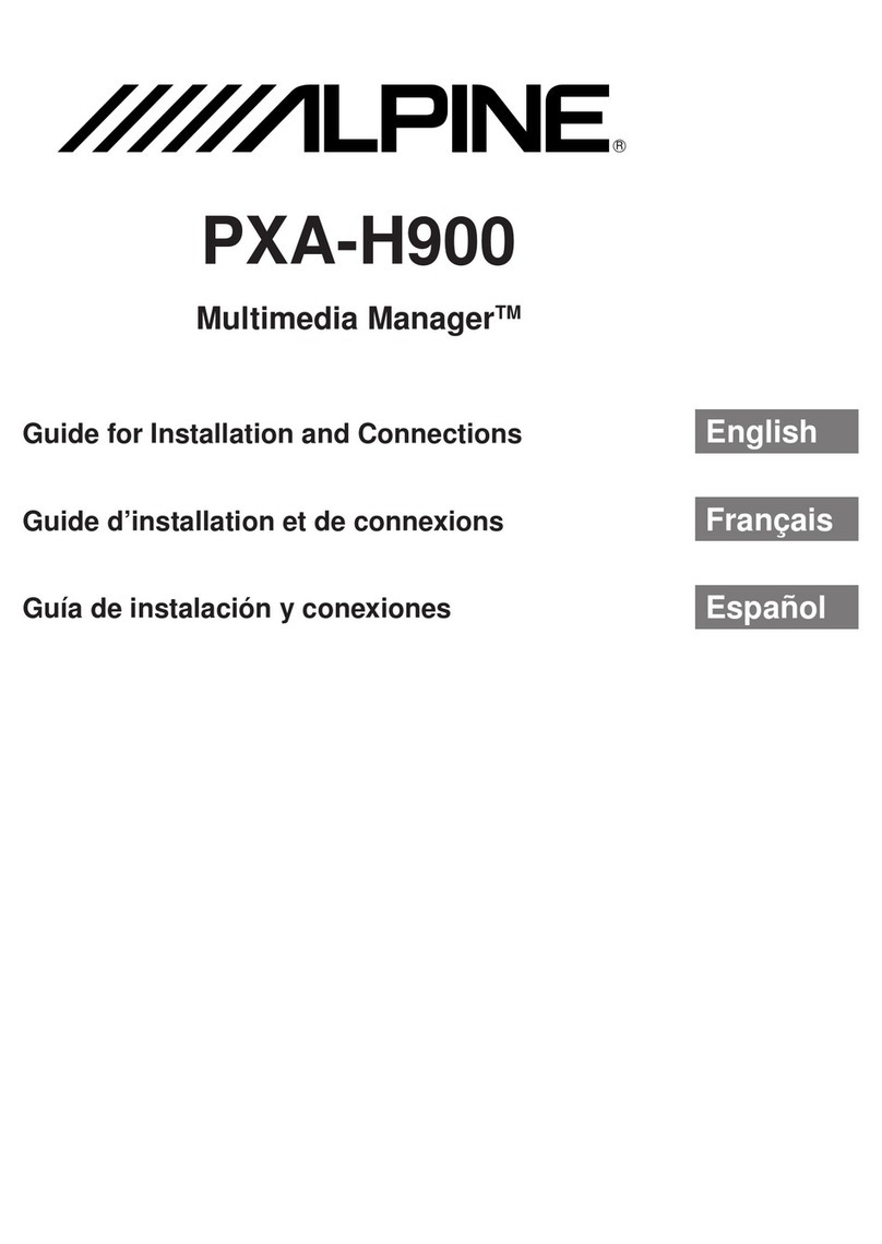 Alpine Multimedia Manager PXA-H900 Guide