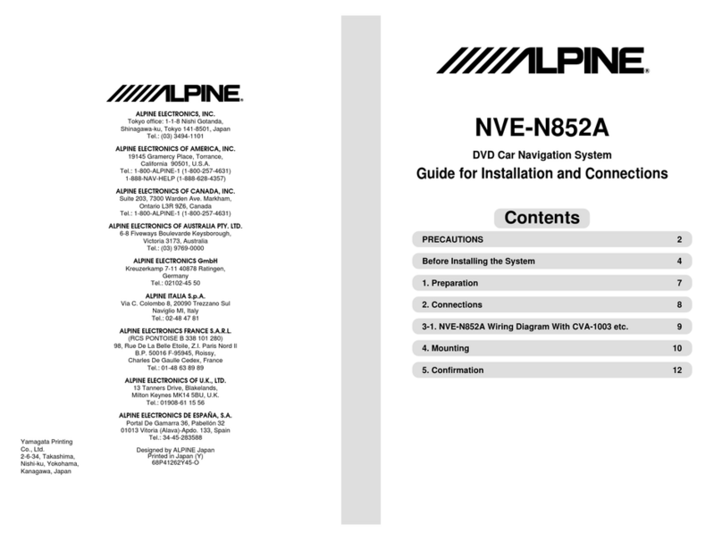 Alpine NVE-N852A Guide