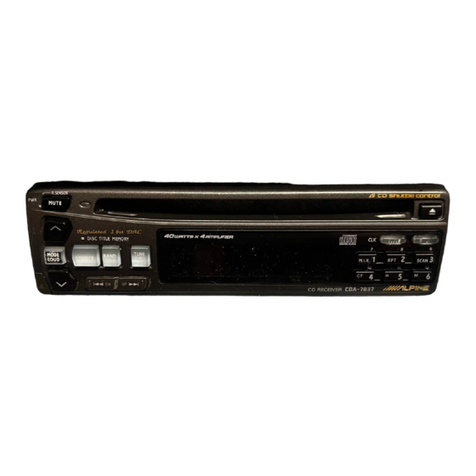 Alpine CDA-7837 User manual