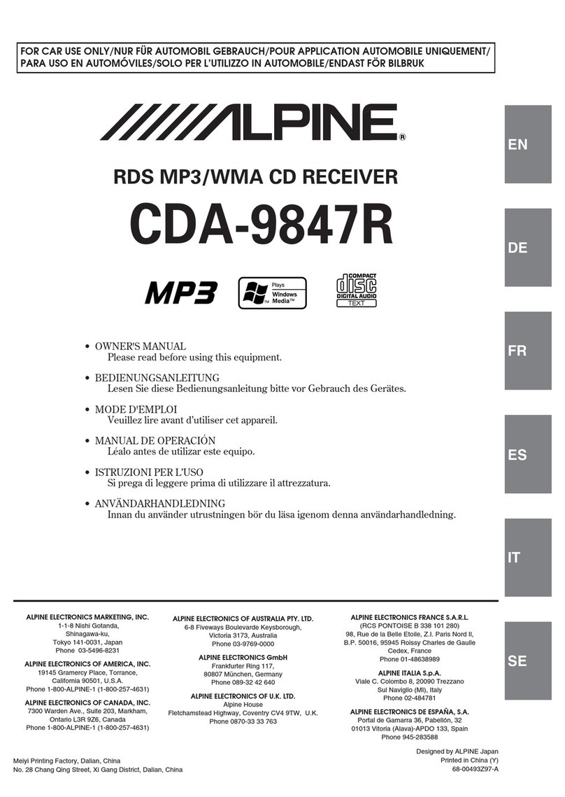Alpine CDA-9847R User manual