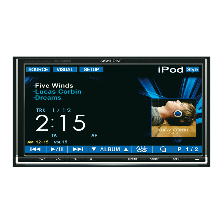 Alpine IVA-W505R User manual
