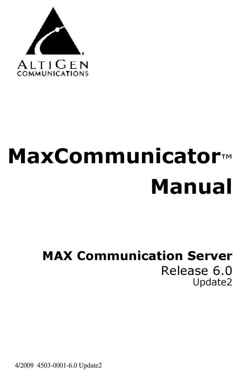 Altigen MaxCommunicator User manual