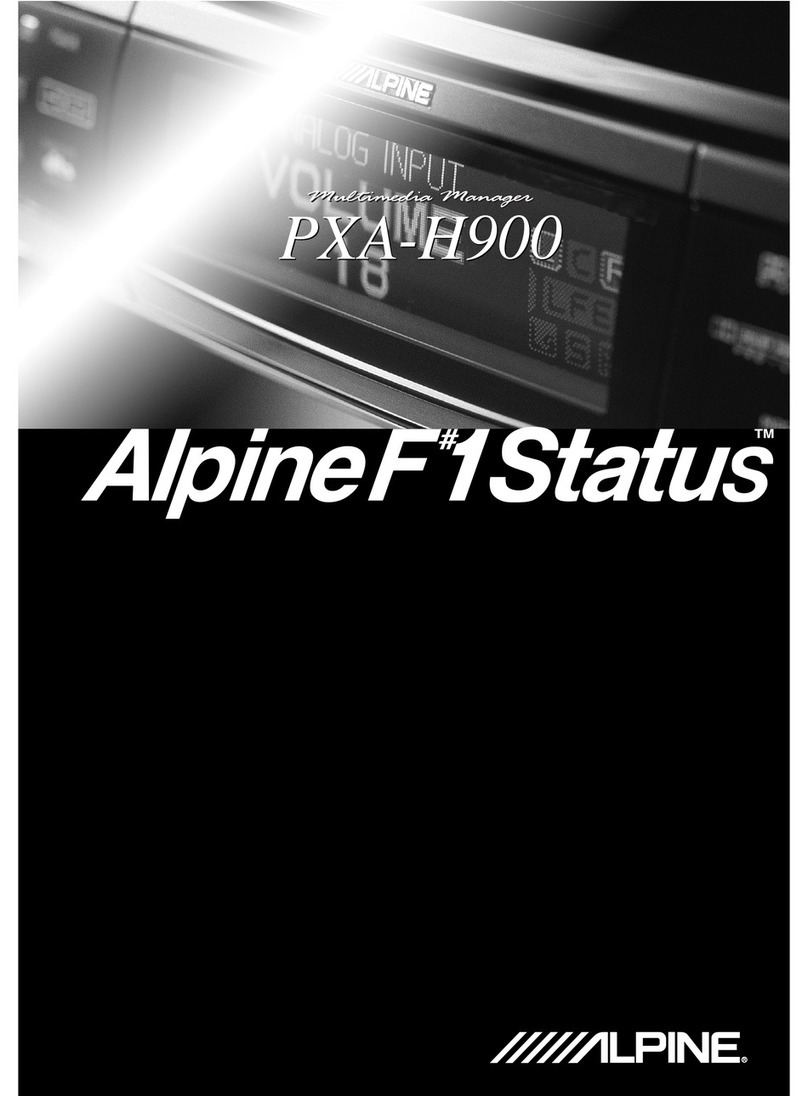 Alpine Multimedia Manager PXA-H900 User manual
