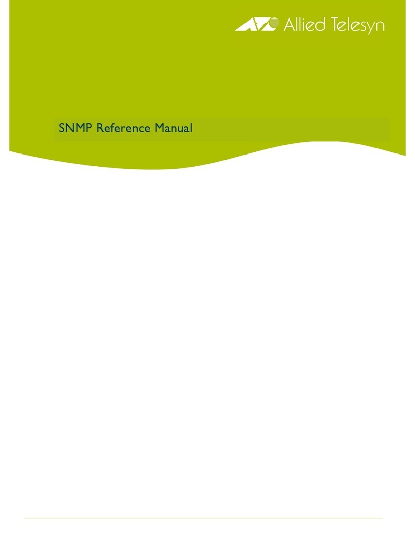 Allied Telesis SNMP Rel. 2.0.0 User manual