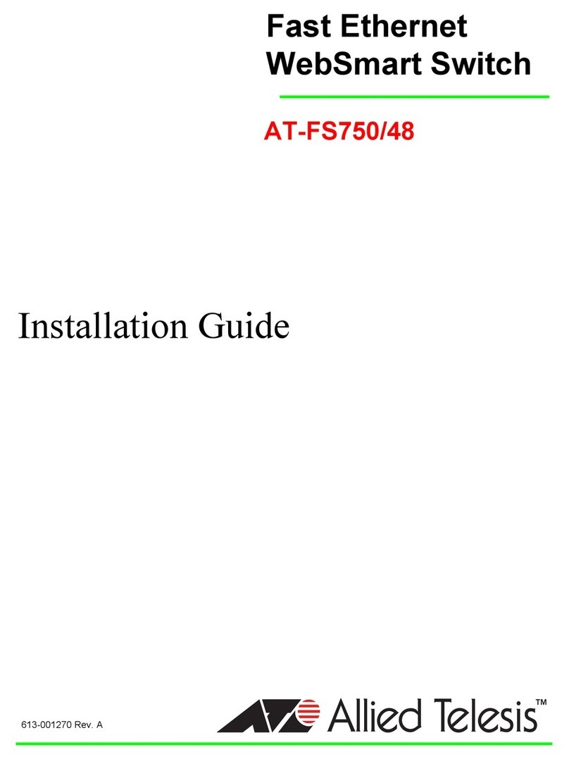 Allied Telesis WebSmart AT-FS750/48 User manual