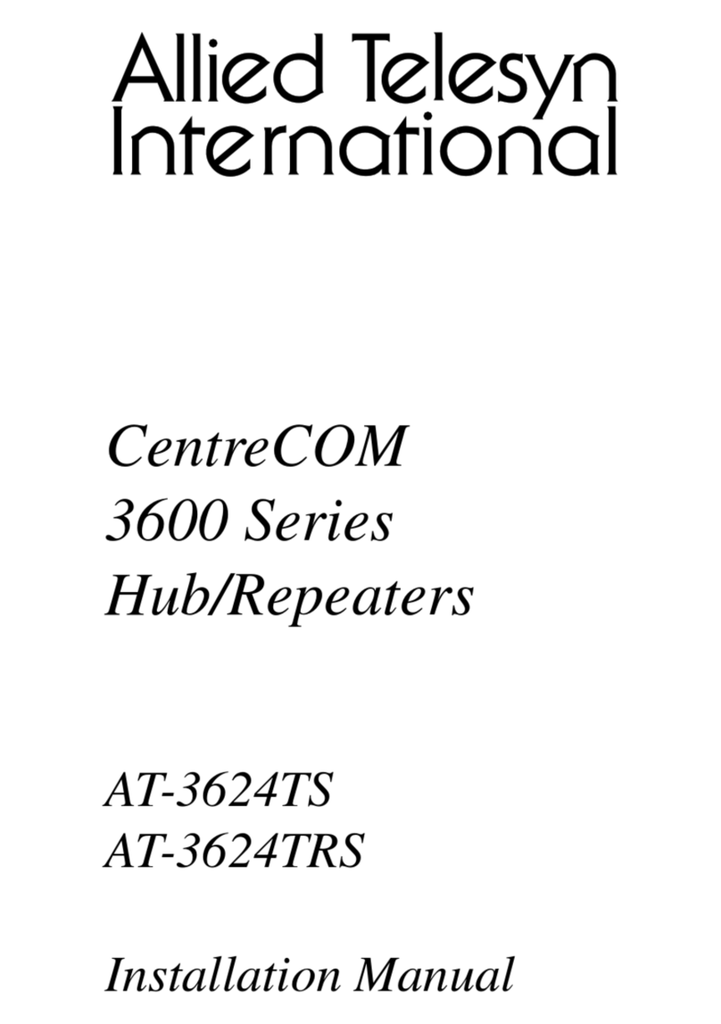 Allied Telesis CentreCOM AT-3624TS installation manual
