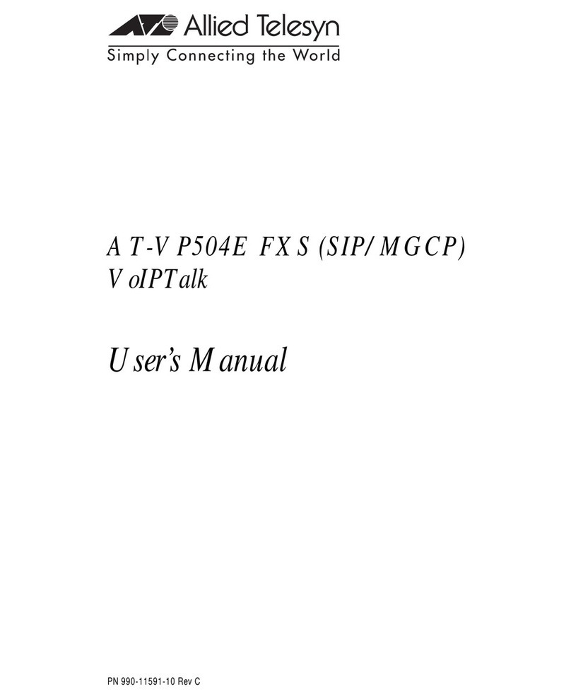 Allied Telesis AT-VP504E FXS User manual