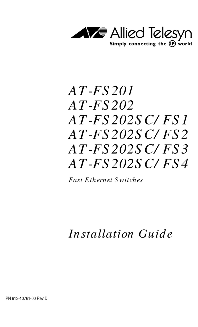 Allied Telesis AT-FS201 Series installation guide