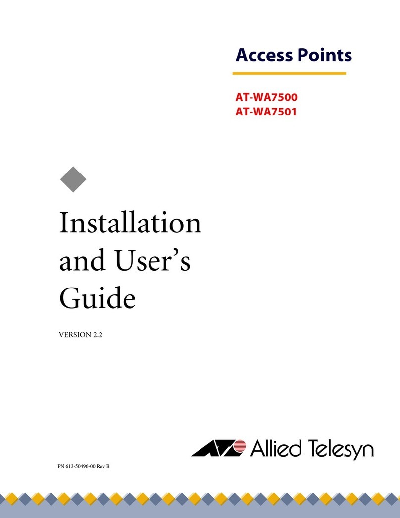 Allied Telesis AT-WA7500 User manual