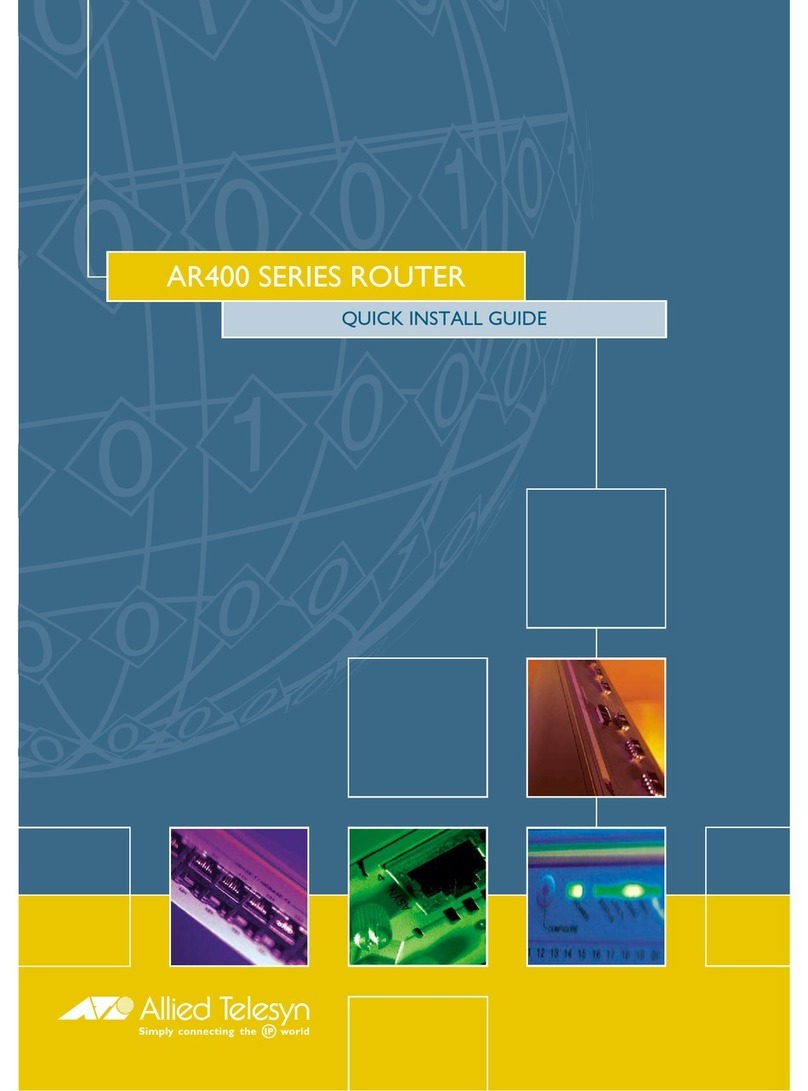 Allied Telesis AR400 Series User manual