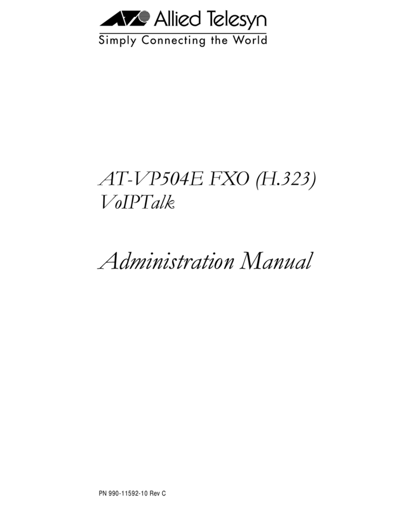 Allied Telesis AT-VP504E FXS Instruction Manual