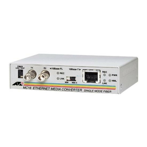 Allied Telesis AT-MC13 User manual