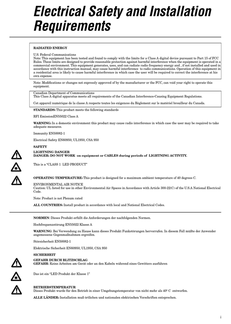 Allied Telesis CentreCOM AT-3606F installation manual