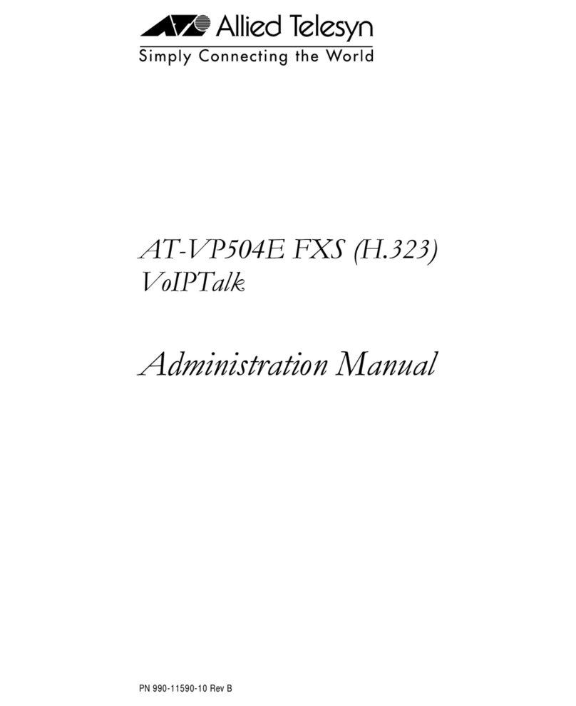 Allied Telesis AT-VP504E FXS Instruction Manual