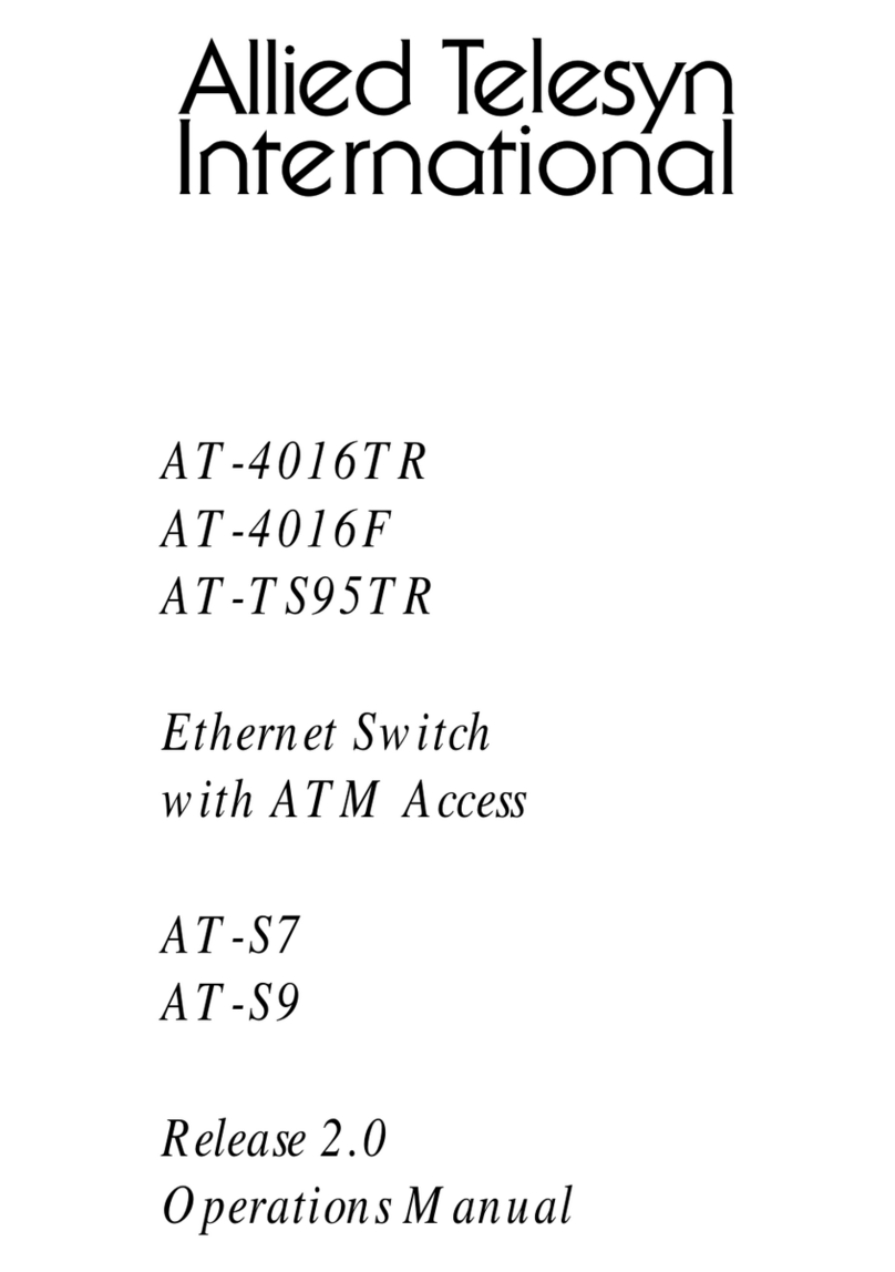 Allied Telesis AT-4016TR Operation manual