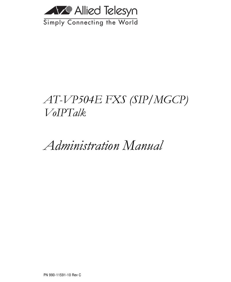 Allied Telesis AT-VP504E FXS Instruction Manual