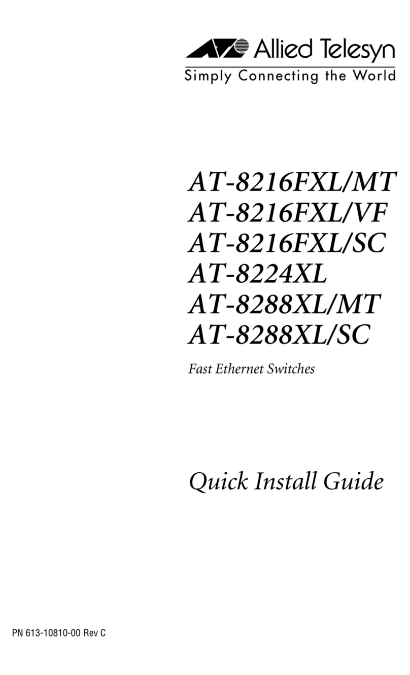 Allied Telesis AT-8216FXL/MT User manual
