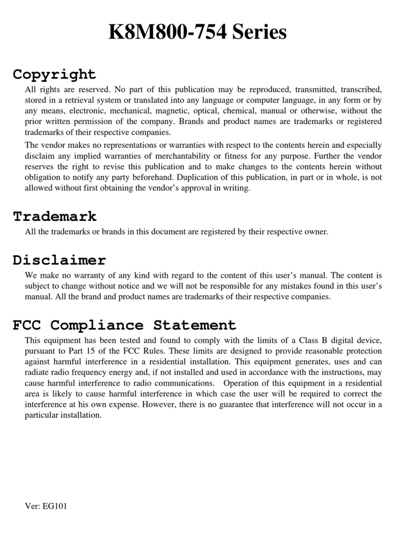 Albatron K8M800-754 Series user manual